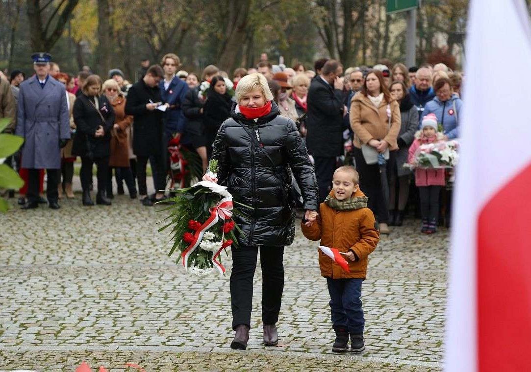 Uroczystość na Skwerze Orła Białego