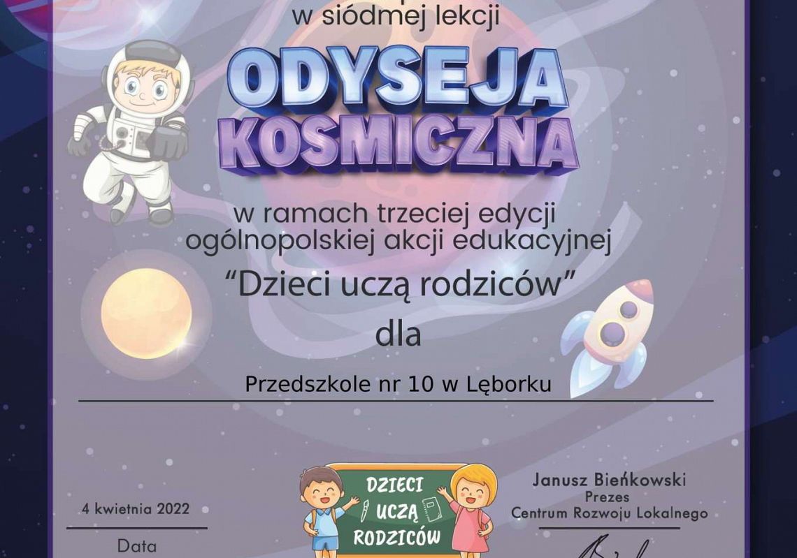 Podziękowanie za udział w lekcji 7