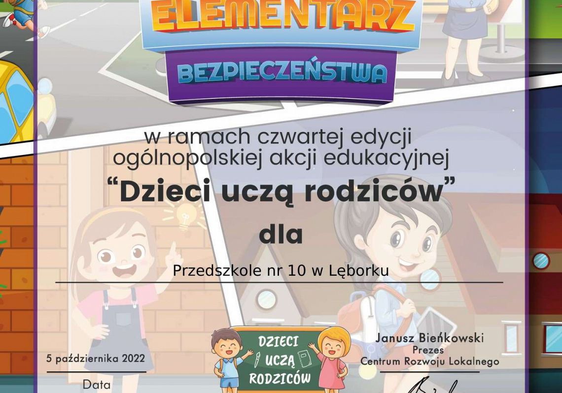 Podziękowanie za udział w lekcji 1