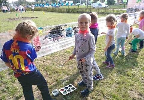 Grafika gr II Dzień Przedszkolaka- "Baw się zdrowo, na sportowo"