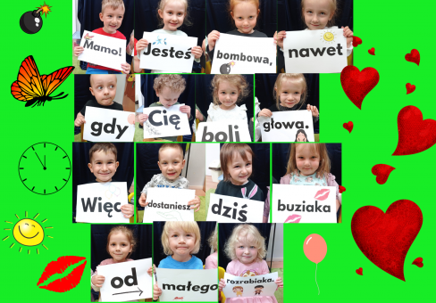 Grafika Gr. I Życzenia dla mojej Mamy