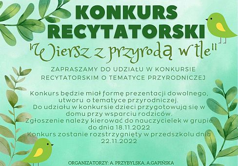 Grafika Zapraszamy do udziału w konkursie!