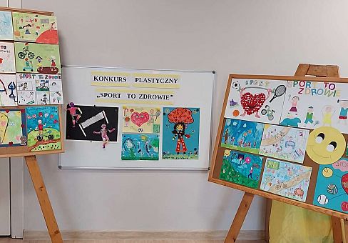 Grafika Międzyprzedszkolny Konkurs Plastyczny " Sport to zdrowie"