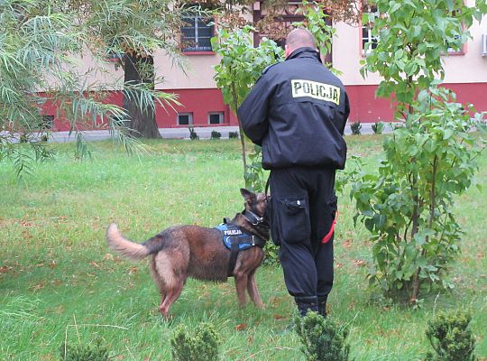Wizyta w Komendzie Policji-spotkanie z psem