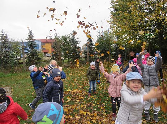My pomagamy  i przedszkolny ogród sprzątamy