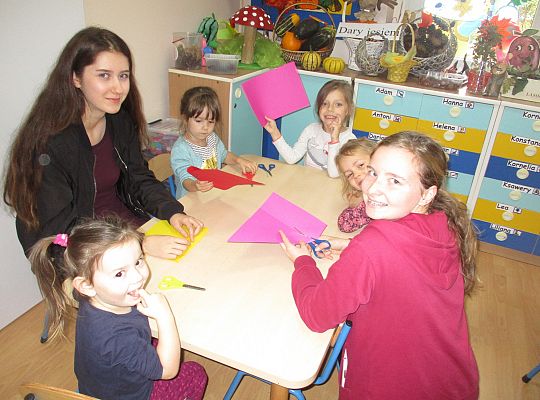 Wolontariusze w przedszkolu gr II