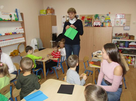 Wolontariusze w przedszkolu gr II