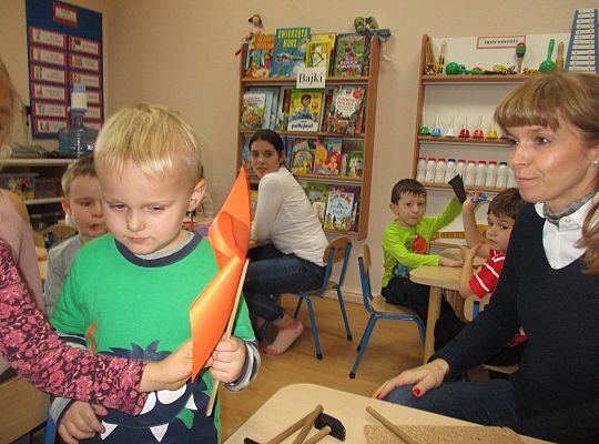 Wolontariusze w przedszkolu gr II