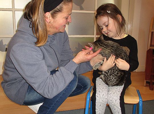 Poznajemy zwierzęta domowe, wizyta Pani ze schroniska-gr II