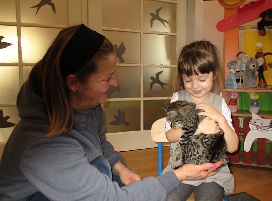 Poznajemy zwierzęta domowe, wizyta Pani ze schroniska-gr II