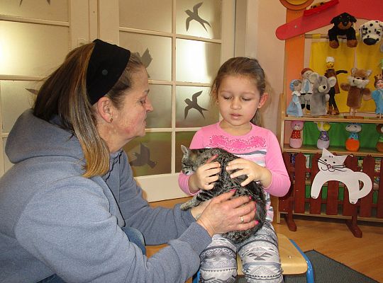 Poznajemy zwierzęta domowe, wizyta Pani ze schroniska-gr II