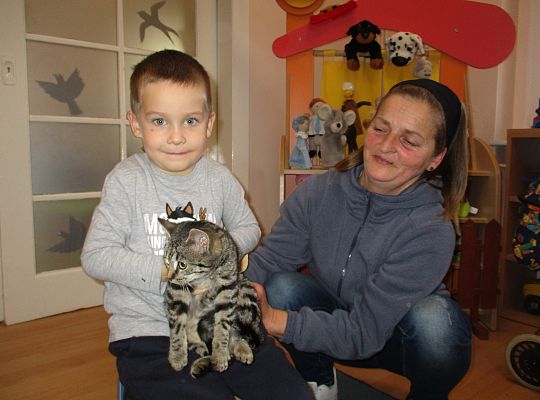 Poznajemy zwierzęta domowe, wizyta Pani ze schroniska-gr II