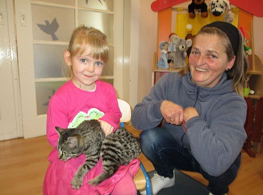 Poznajemy zwierzęta domowe, wizyta Pani ze schroniska-gr II