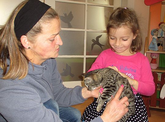 Poznajemy zwierzęta domowe, wizyta Pani ze schroniska-gr II