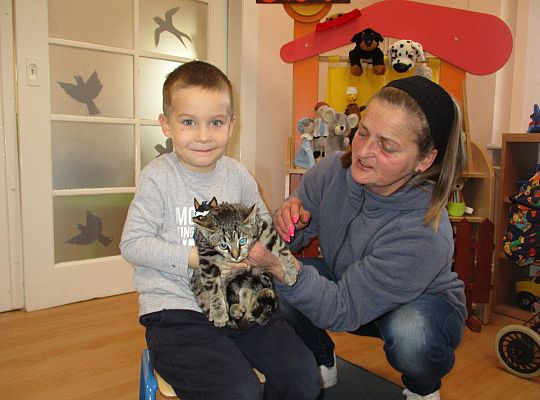 Poznajemy zwierzęta domowe, wizyta Pani ze schroniska-gr II