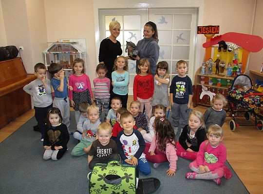 Poznajemy zwierzęta domowe, wizyta Pani ze schroniska-gr II