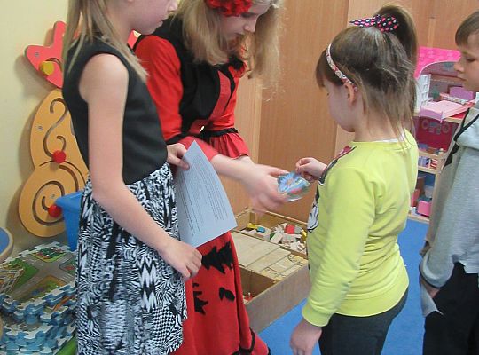 Andrzejki w grupie IV-współpraca ze Szkołą Podstawową nr 5