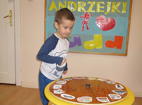 Andrzejki w przedszkolu