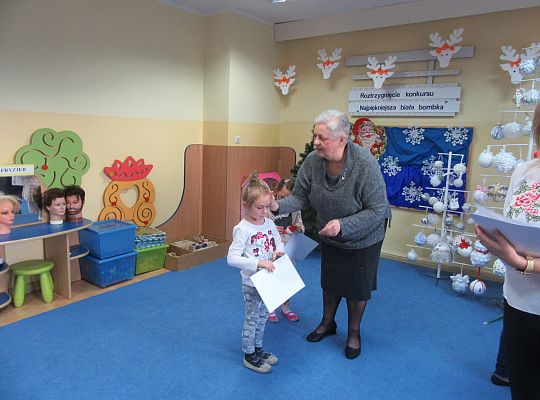 Rozstrzygnięcie konkursu "Najpiękniejsza biała bombka"
