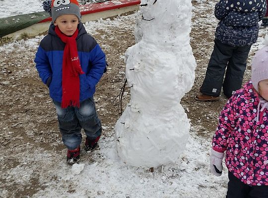 Zimowe zabawy grupa I,II