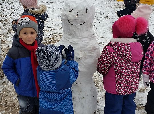 Zimowe zabawy grupa I,II