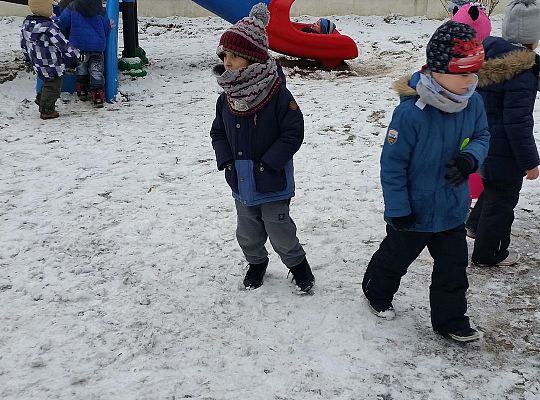 Zimowe zabawy grupa I,II