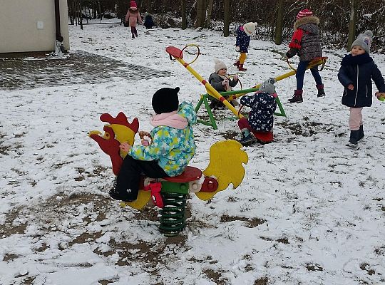 Zimowe zabawy grupa I,II