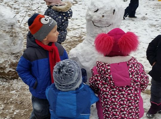 Zimowe zabawy grupa I,II