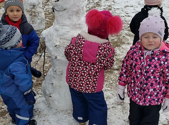 Zimowe zabawy grupa I,II