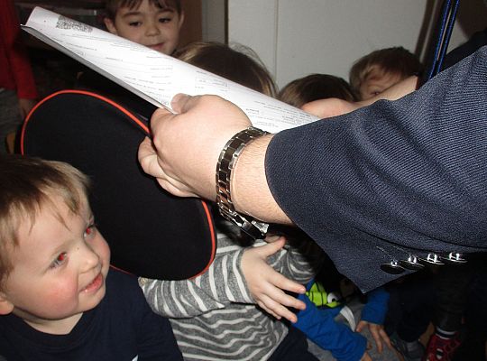 Spotkanie z kolejarzem-absolwent naszego przedszkola