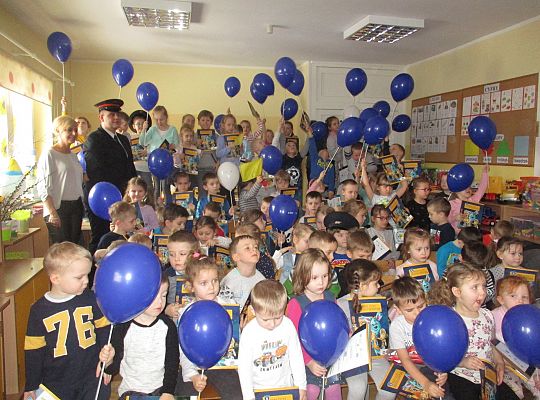 Spotkanie z kolejarzem-absolwent naszego przedszkola