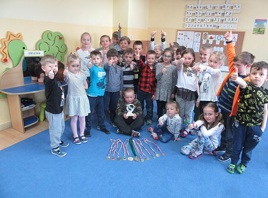 Zdobyte trofea naszego kolegi -brawo Szymon