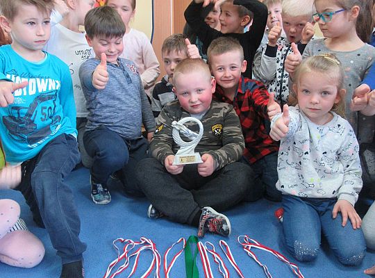 Zdobyte trofea naszego kolegi -brawo Szymon