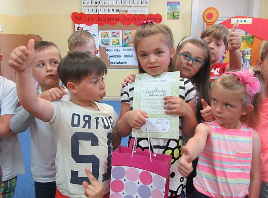 Wyróżnienie dla Liliany w konkursie plastycznym "Segreguję z pasją"