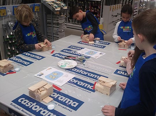 gr IV warsztaty dla dzieci-"Majsterkowo" Słupsk Castorama