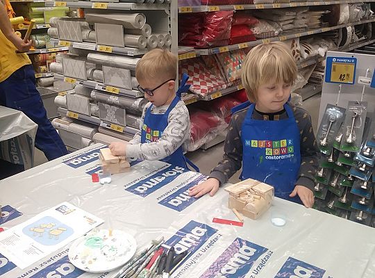 gr IV warsztaty dla dzieci-"Majsterkowo" Słupsk Castorama