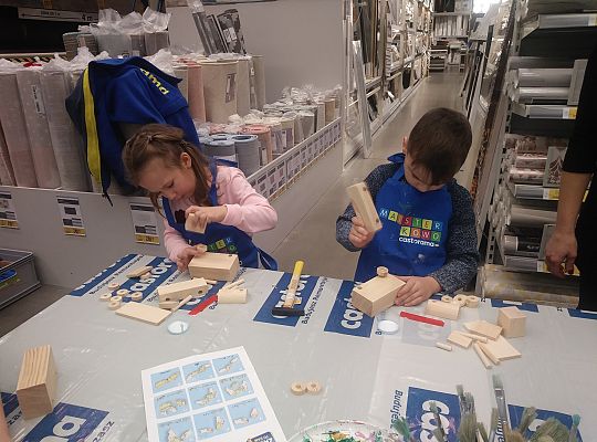 gr IV warsztaty dla dzieci-"Majsterkowo" Słupsk Castorama