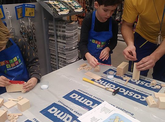 gr IV warsztaty dla dzieci-"Majsterkowo" Słupsk Castorama