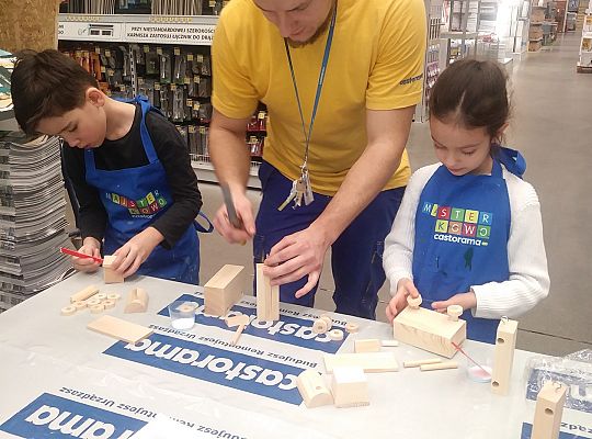 gr IV warsztaty dla dzieci-"Majsterkowo" Słupsk Castorama