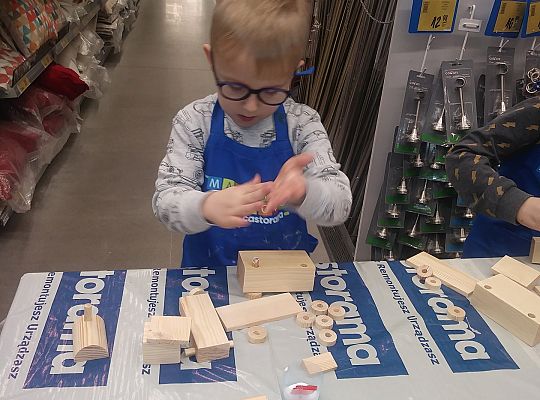 gr IV warsztaty dla dzieci-"Majsterkowo" Słupsk Castorama