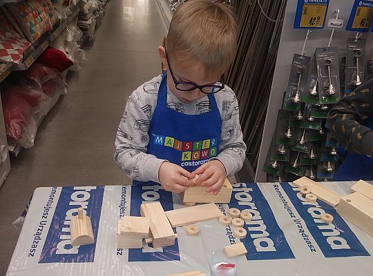 gr IV warsztaty dla dzieci-"Majsterkowo" Słupsk Castorama