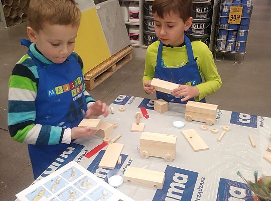 gr IV warsztaty dla dzieci-"Majsterkowo" Słupsk Castorama