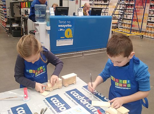 gr IV warsztaty dla dzieci-"Majsterkowo" Słupsk Castorama