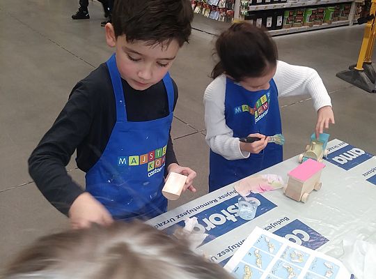 gr IV warsztaty dla dzieci-"Majsterkowo" Słupsk Castorama