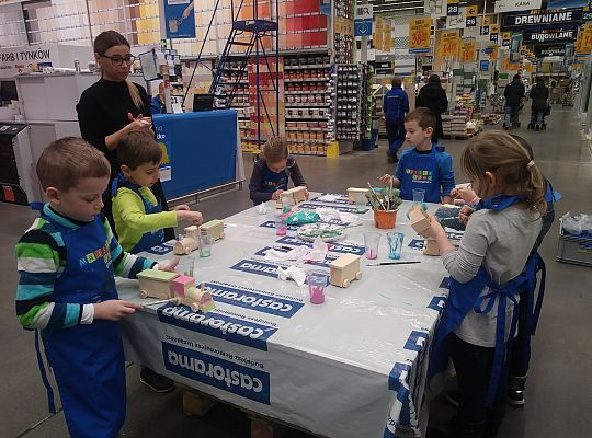 gr IV warsztaty dla dzieci-"Majsterkowo" Słupsk Castorama