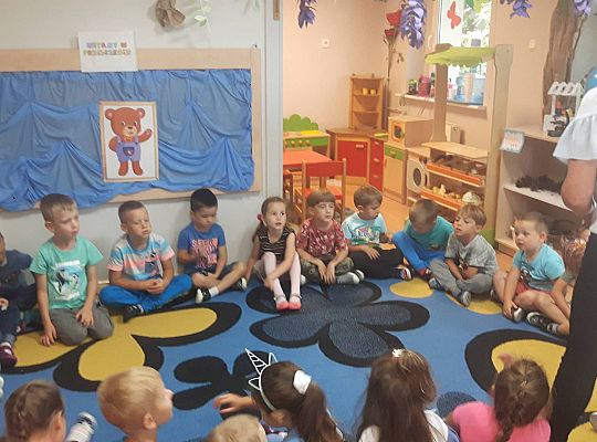 Nowa Pani Dyrektor-Beata Suchta poznaje naszych przedszkolaków