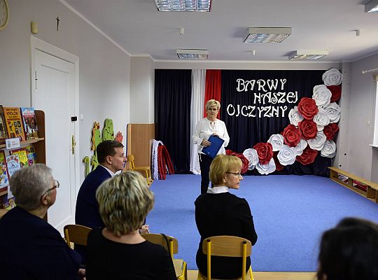 Uroczysty apel w wykonaniu Gr IV z okazji Odzyskania Niepodległości