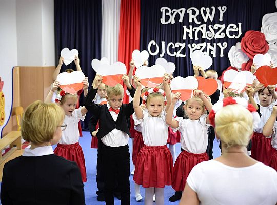 Uroczysty apel w wykonaniu Gr IV z okazji Odzyskania Niepodległości