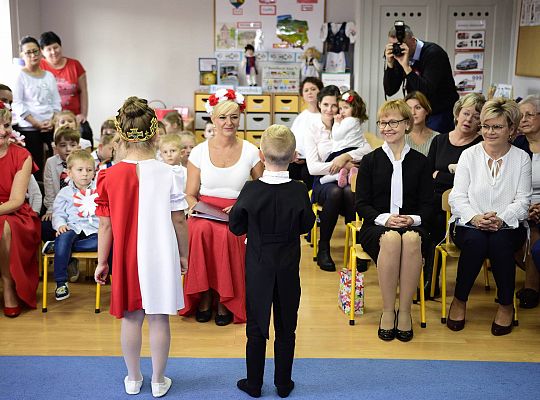 Uroczysty apel w wykonaniu Gr IV z okazji Odzyskania Niepodległości