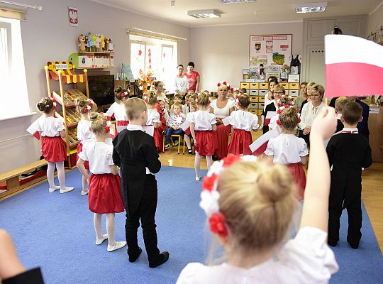 Uroczysty apel w wykonaniu Gr IV z okazji Odzyskania Niepodległości